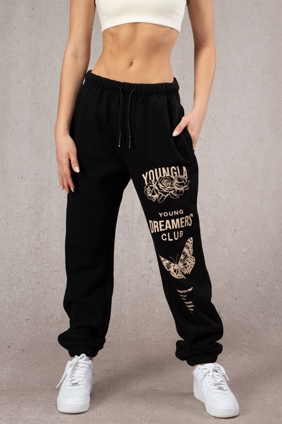 LL902 Alphabet Printed Women's Lower Loose Joggers